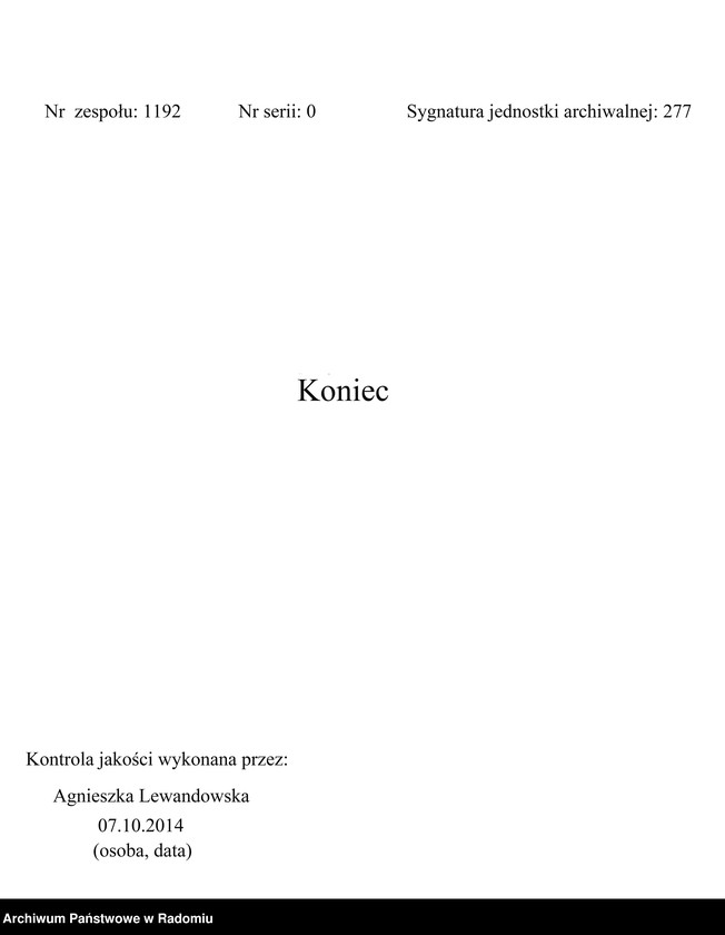 Obraz 2 z jednostki "Ogłoszenie: dotyczy utworzenia zamkniętych dzielnic mieszkalnych dla Żydów w Radomiu. Podpisano: Stadthauptmann miasta Radomia Kujath"