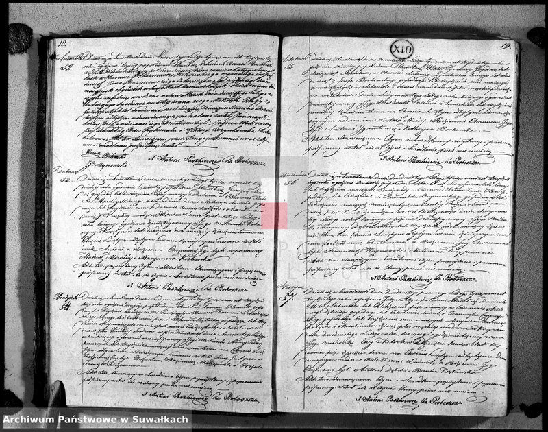 image.from.unit.number "Księga duplikat urodzonych, zaślubionych i zeszłych urzędnika stanu cywilnego, parafij suwalskiej roku 1830"