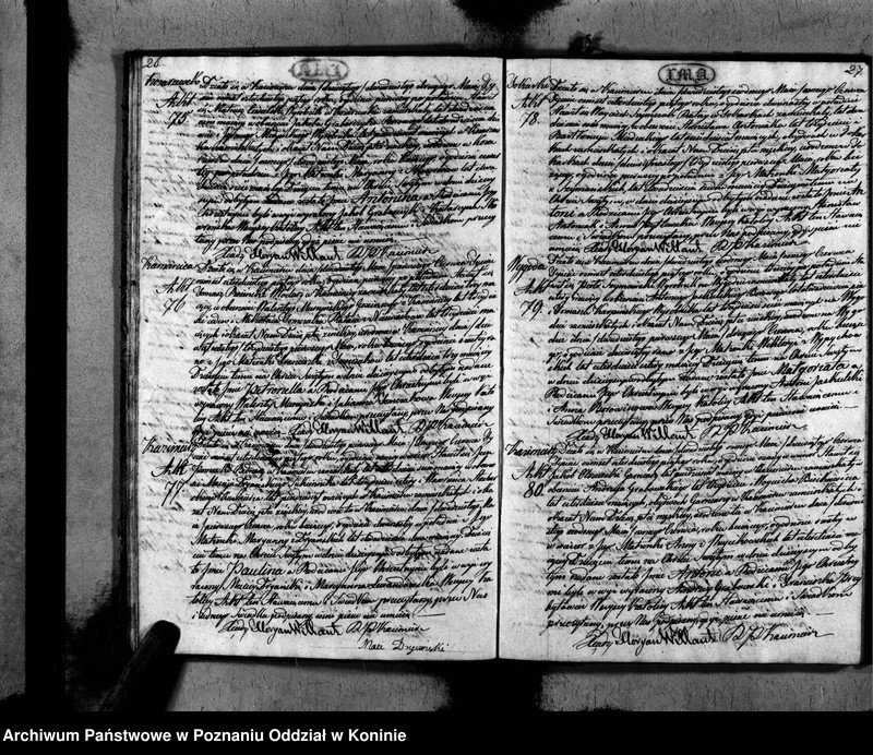 Obraz 16 z jednostki "Akta urodzeń, małżeństw i zejścia"