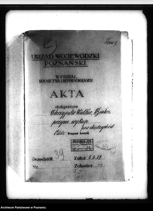 Obraz 4 z jednostki "Przymusowy wykup majątku Chrzypsko Wielkie i Białcz powiatu międzychodzkiego"