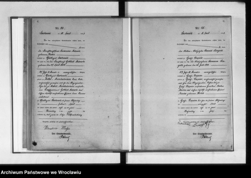 image.from.unit.number "Sterbehauptregister des Standesamtes Laskowitz 1882"