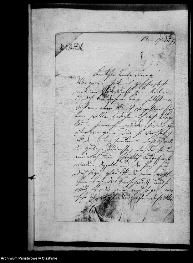 image.from.unit.number "/August Karl Gf. Dönhoff- Friedrichstein an seine Tante Anna Gfin Lehndorff geb. Hahn/"