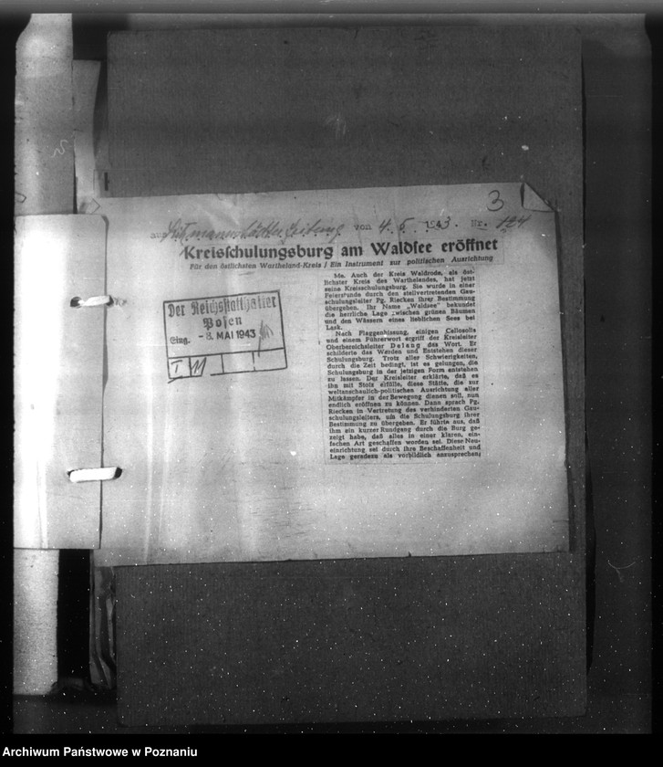 Obraz 7 z jednostki "Wycinki prasowe dotyczące Kraju Warty"