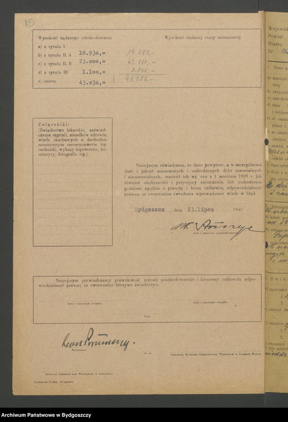 image.from.unit.number "Kwestionariusz dotyczący rejestracji szkód wojennych, nr 121-180"