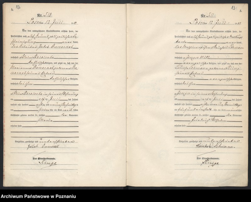 Obraz 10 z jednostki "Księga urodzeń t. II"