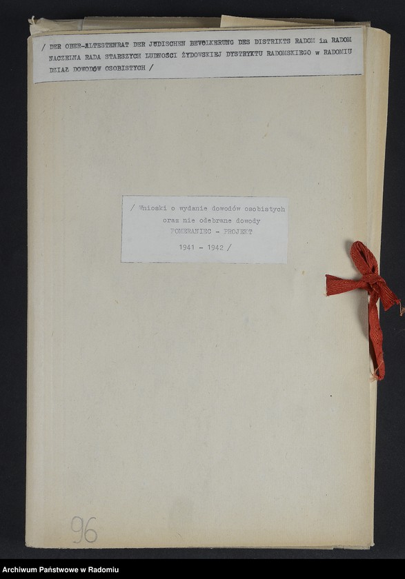 Obraz 1 z jednostki "[Wnioski o wydanie dowodów osobistych oraz nie odebrane dowody Pomeraniec - Projekt]"