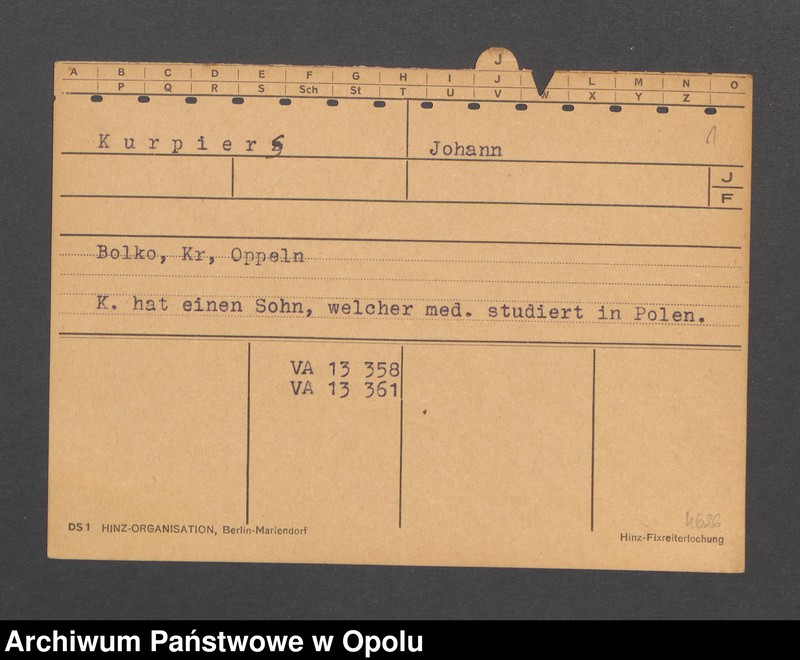 Obraz 3 z jednostki "[Kurpiers Johann, Bolko]"