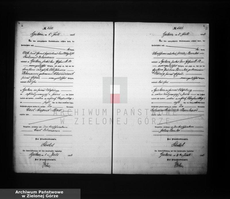 image.from.unit.number "Geburts-Neben-Register, Band II von No 525 bis No 892"