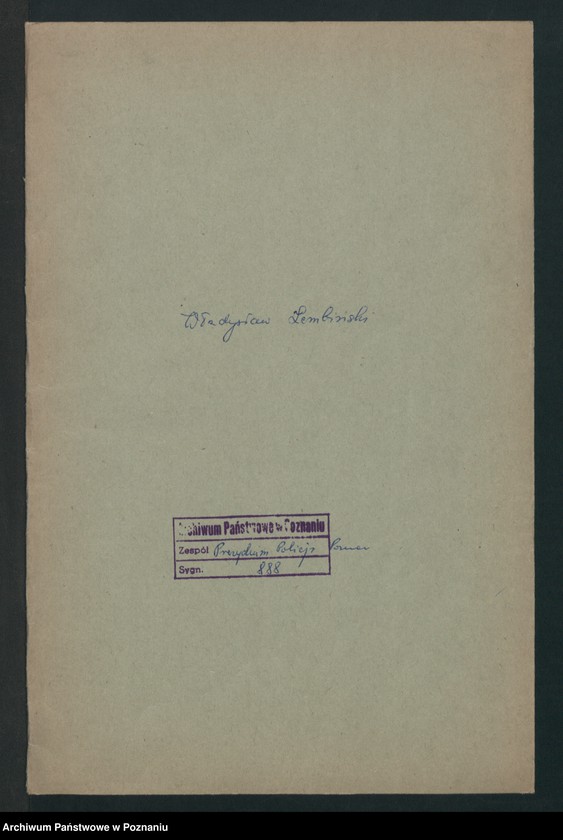 Obraz 2 z jednostki "A. betr. Wladislaus von Łebiński"