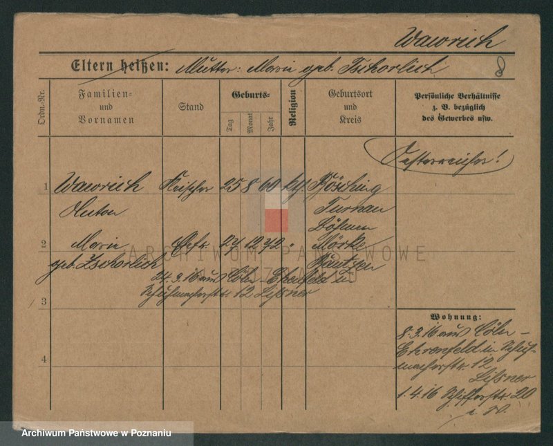 Obraz 19 z jednostki "Waszyński - Wawrzyniak (żonaci, wdowy)"