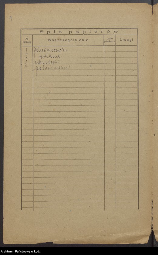 Obraz 3 z jednostki ""Union Pabjanicki"- Józef Leib Adler, Boruch Adler, Szlama Urbach, Abram Hersz Adler, Moszek Feiwel Poznański, Wolf Mendel- prowadzenie przedsiębiorstwa komisowo-ekspedycyjnego"