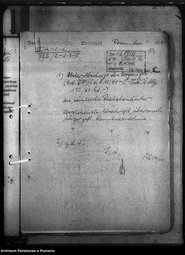 Obraz 17 z jednostki "Erstmalige Herrichtung (Instandsetzung) von Dienstgebäuden, Diensträumen, Reichsmiet- und Reichsdienstwohnungen der Gendarmerie im Einzeldienst a) Erlasse, B) Schriftwechsel"