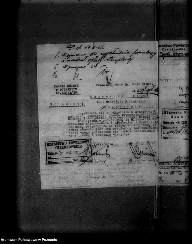 Obraz 20 z jednostki "Zatwierdzenie zakładu przemysłowego /mleczarni/ Firmy Molkereigenossenschaft z ograniczoną odpowiedzialnością w Konarzewie"