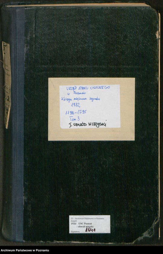 Obraz 2 z jednostki "Księga miejscowa zgonów tom III [Rejestr główny zgonów]"