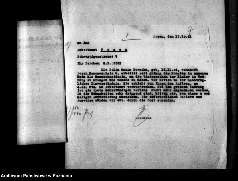 Obraz 11 z jednostki "Polin Marie Nowacka und Socialversicherung [Akta personalne krawcowej Marii Nowackiej. Listy płac personelu polskiego za lipiec 1944 r.]."