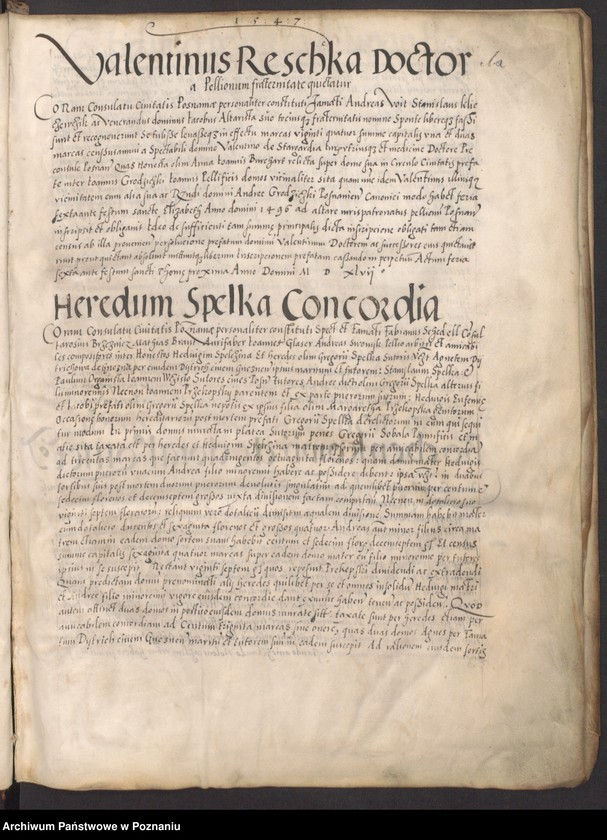Obraz 6 z jednostki "Liber obligacionum, decretorum, quietationum, contractuum. Acta consulatus Posnaniensis ab anno 1548."