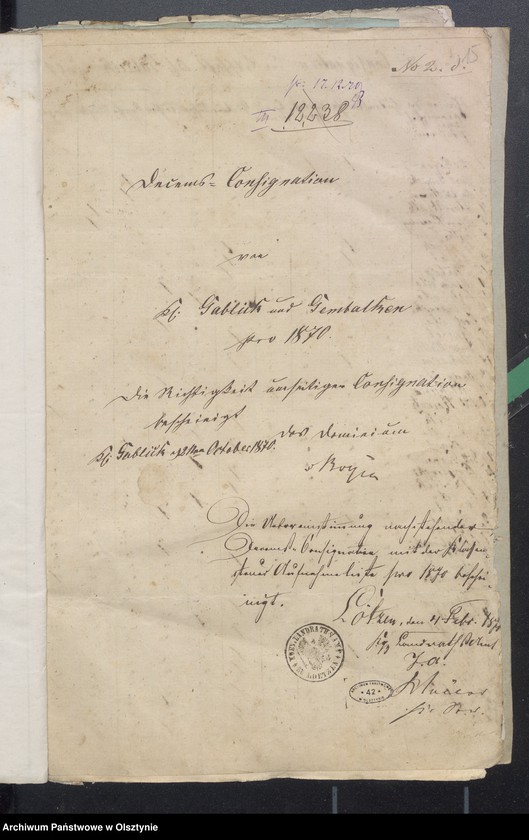 image.from.unit.number "Beläge zur Widminnenschen Kirchen Kassen Rechnung pro 1870"