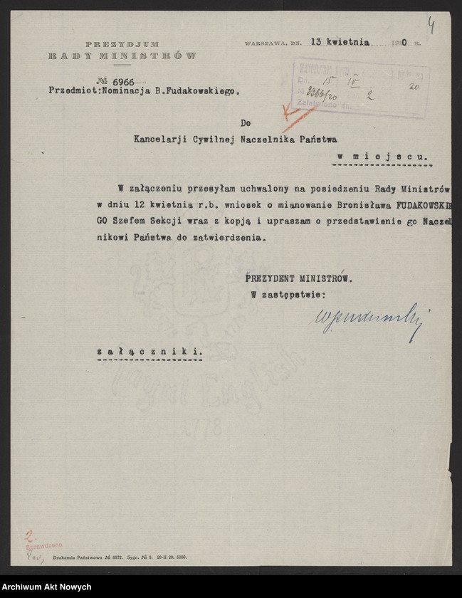 image.from.unit.number "Nominacje i dymisje w Ministerstwie Aprowizacji"