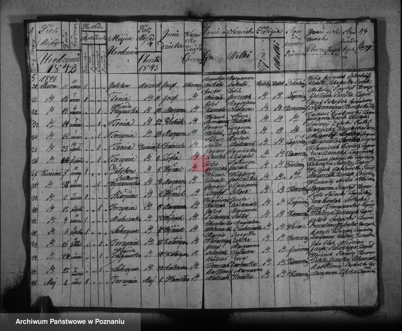 Obraz 6 z jednostki "Księga urodzonych"