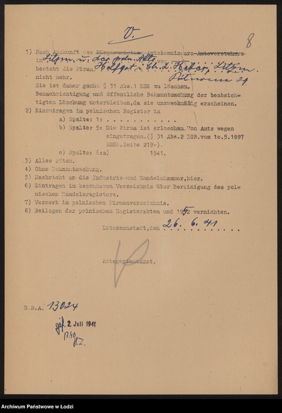 Obraz 10 z jednostki "„Łódzki Textil” – Cypra Helfgot, Chaim Lajzer Heber – tkalnia mechaniczna i ręczna"