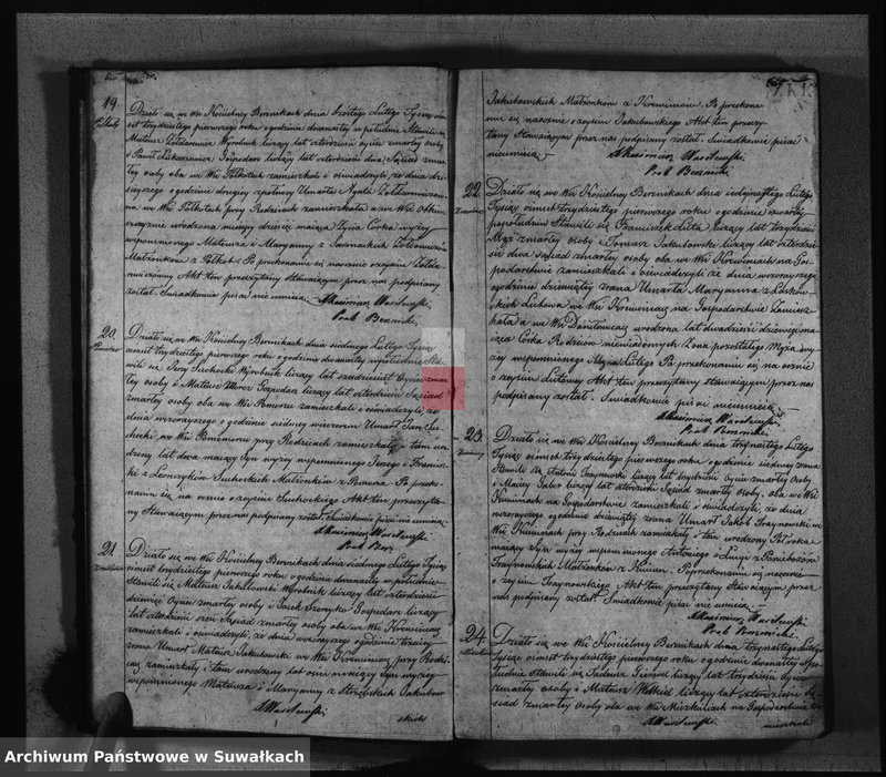 Obraz 8 z jednostki "Duplikat Aktów Stanu Cywilnego- Urodzonych, Zaślubionych i Zeszłych Katolików w Parafij Berznickiej z roku 1831."