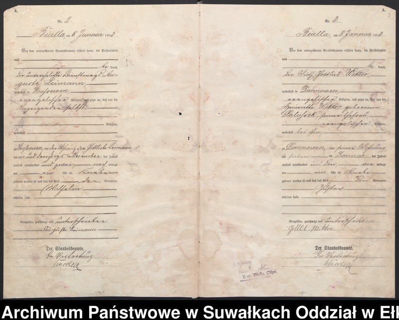 image.from.unit.number "Geburts-Haupt-Register des Königlichen Preussischen Standes-Amtes Belzonzen Kreis Johannisburg"