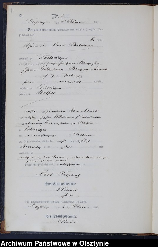 image.from.unit.number "Sterbe-Neben-Register Nr 1 - 76"