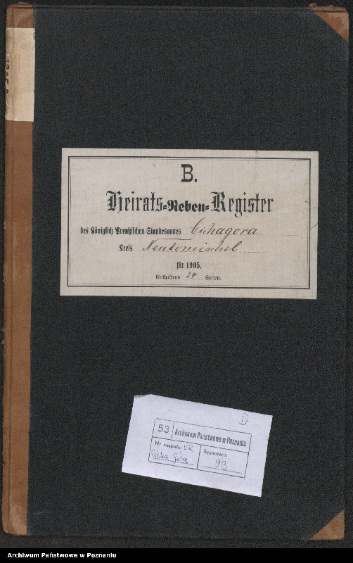 Obraz 2 z jednostki "Heiraths-Neben-Register"