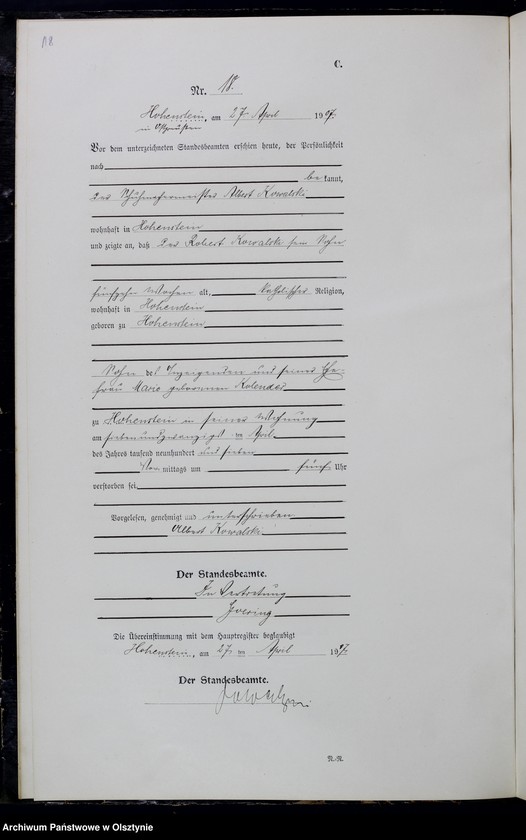 image.from.unit.number "Sterbe-Neben-Register Nr 1 - 54"