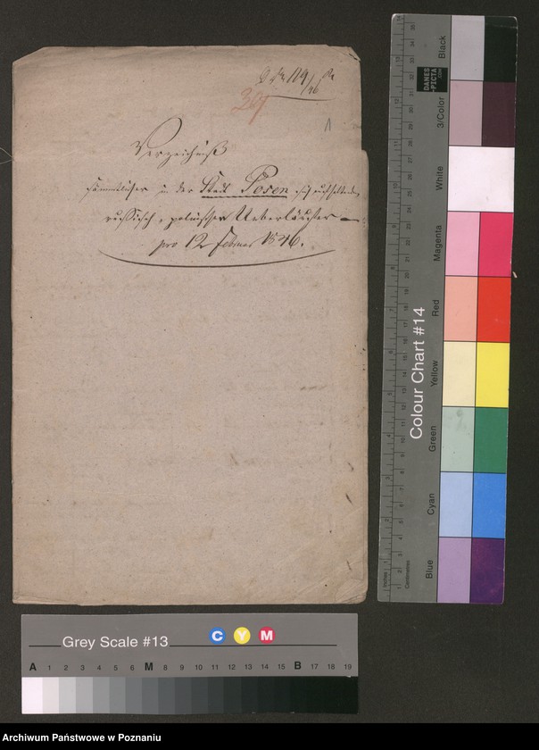 Obraz 4 z jednostki "Verzeichnis sämtlicher in der Stadt Posen sich aufhaltender russisch-polnischer Überläufer"