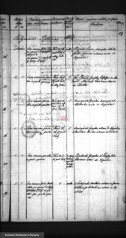 Obraz 17 z jednostki "Duplikat baptisatorum, copulatorum, mortuorum"