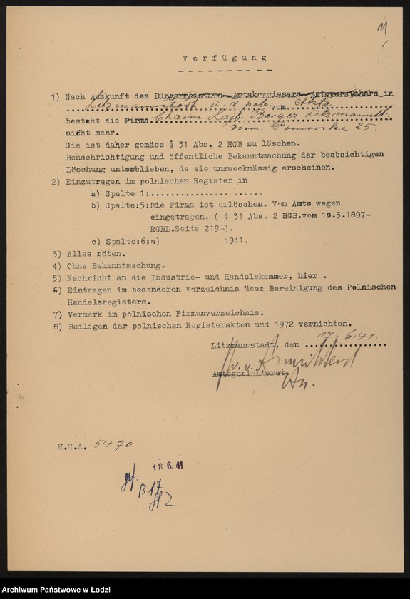 Obraz 13 z jednostki "Chaim Lajb Berger- handel naftą i olejami"