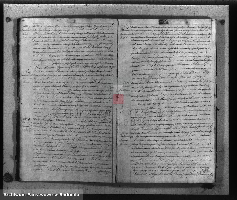 image.from.unit.number "Akta urodzin, małżeństw i zeyścia w gminie parafii Głowaczewskiej w roku 1836"