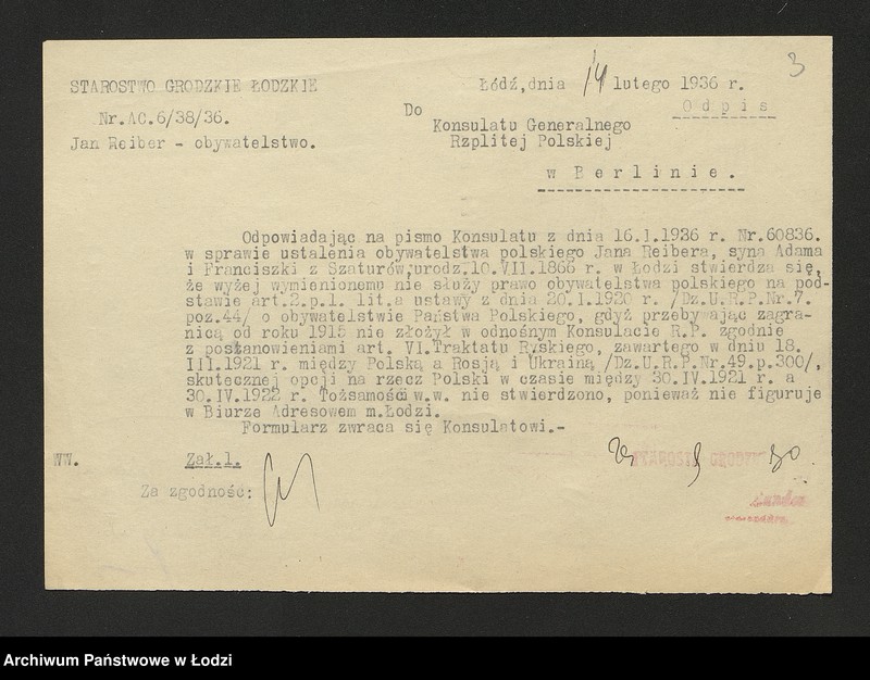 Obraz 5 z jednostki "Dowody metrykalne stałych mieszkańców osady Bałuty nr domu 65-66"