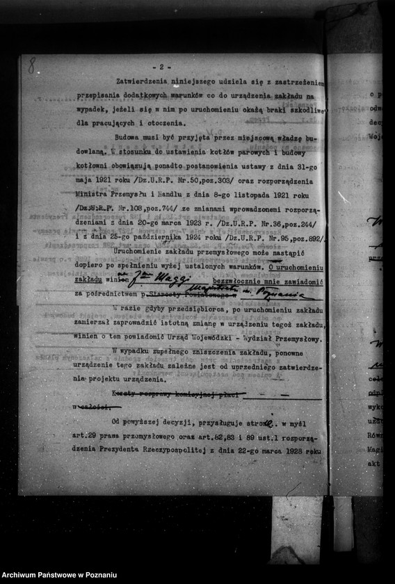 Obraz 12 z jednostki "Zatwierdzenie projektu urządzenia zakładu przemysłowego Firmy "Maggi" Spółka z o.o. w Poznaniu nr 545"