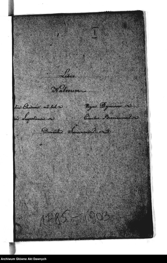 image.from.unit.number "Parafia: Chodorów. Dekanat: Świrz. Księga metrykalna urodzeń tylko dla wsi Dymidów."