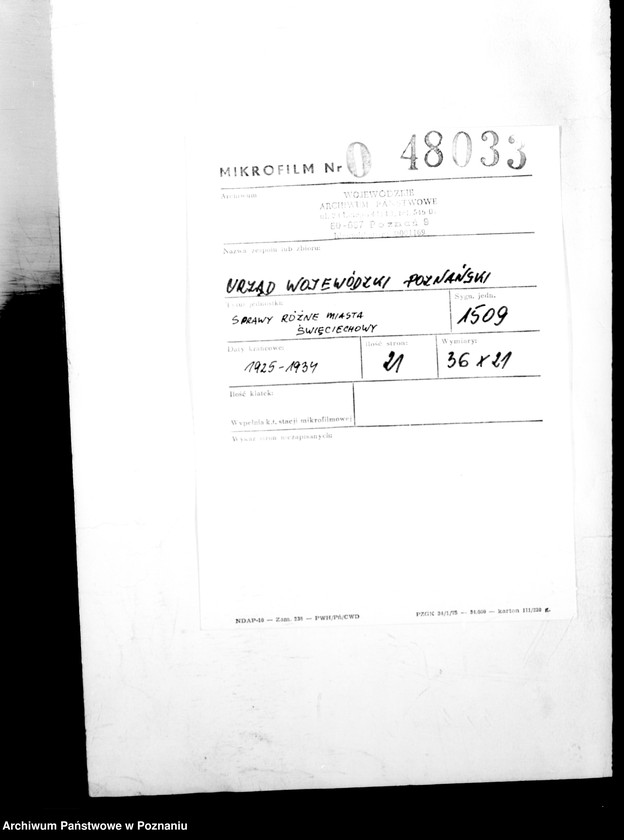 Obraz 2 z jednostki "Różne sprawy miasta Święciechowa"