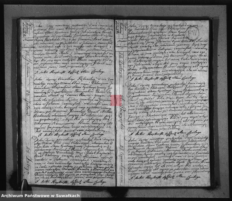 image.from.unit.number "Akta Urzędnika Stanu Cywilnego Gminy Jeleniewskiey Umarłych od Dnia 1-o Stycznia 1815. do ostatniego Grudnia tegoż Roku."