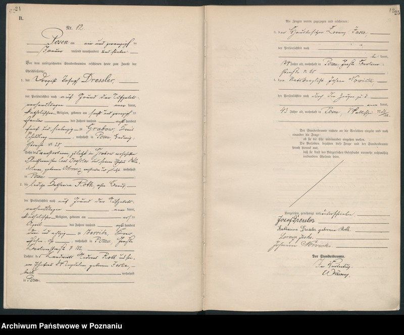 Obraz 14 z jednostki "Księga miejscowa małżeństw [Rejestr główny małżeństw]"