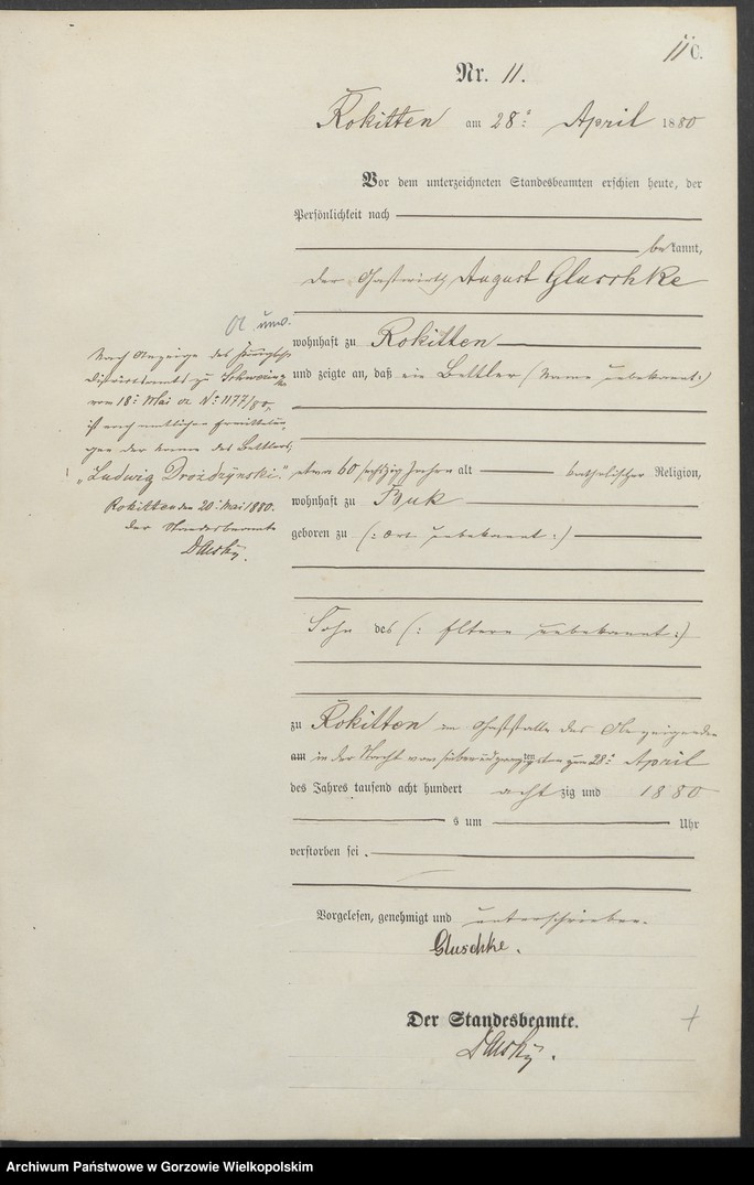 Obraz 14 z jednostki "Sterbe Register"