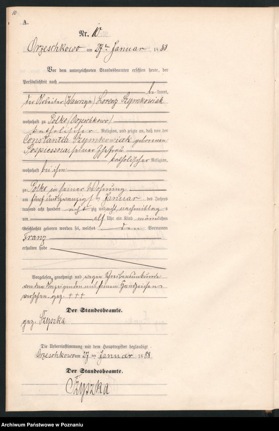 Obraz 13 z jednostki "Księga urodzeń"