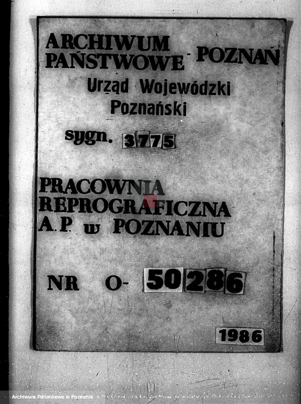 Obraz 1 z jednostki "Zarząd majętności Lusówko powiat poznański/ nadzór nad gospodarką leśną/"