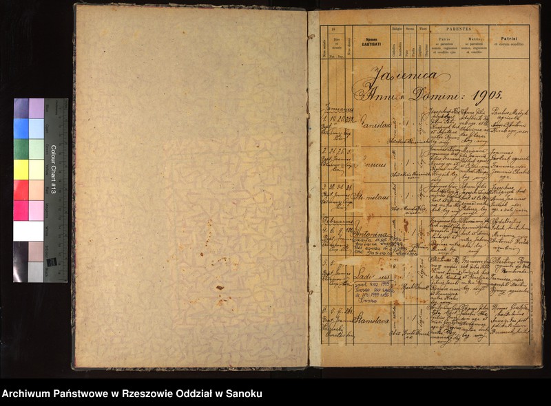 Obraz z jednostki "Księga urodzeń, małżeństw i zgonów dla miejscowości Jasienica, Orzechówka, Wola Jasienicka, Wola Orzechowska"