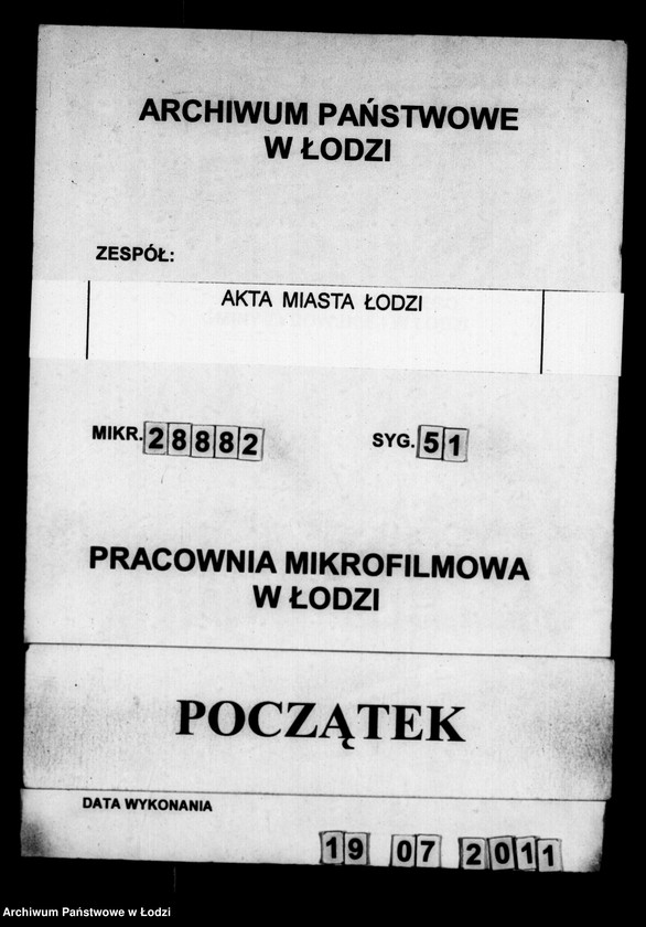 Obraz 1 z jednostki "Rachunek z funduszu Kasy Zgromadzenia Siodlarskiego w mieście Łodzi"