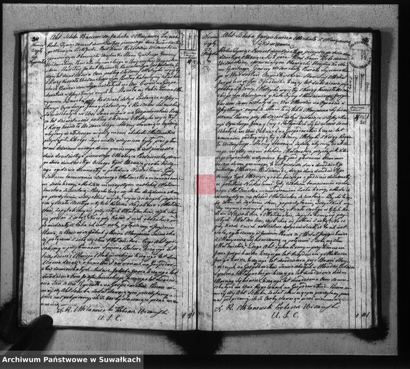 image.from.unit.number "Akta zaślubionych gminy wiżańskiey obwodu seyneńskiego, w województwie augustowskim od dnia 1-go stycznia do dnia ostatniego grudnia 1821 roku"