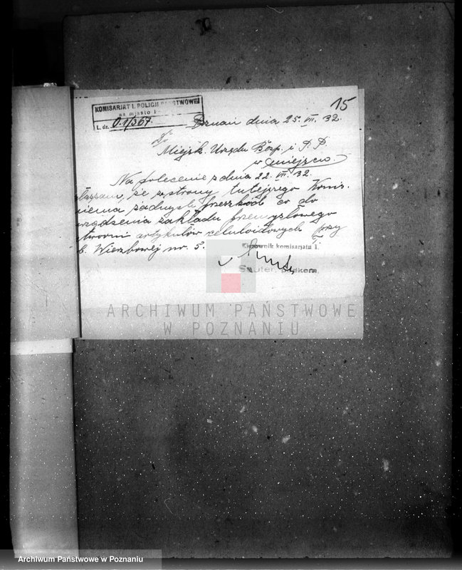image.from.unit.number "Zatwierdzenie wytwórni z celuloidu Firmy "Likwowin" w Poznaniu nr 566"