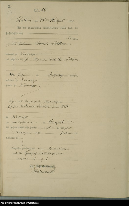 image.from.unit.number "Sterbe-Haupt-Register Nr 1 - 27"