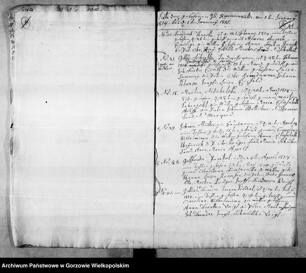 image.from.unit.number "Duplikate der Kirchenbücher von der Parochie Lossow: Raumerswalde (Roszkowice), Gerlachsthal (Gostkowice)"