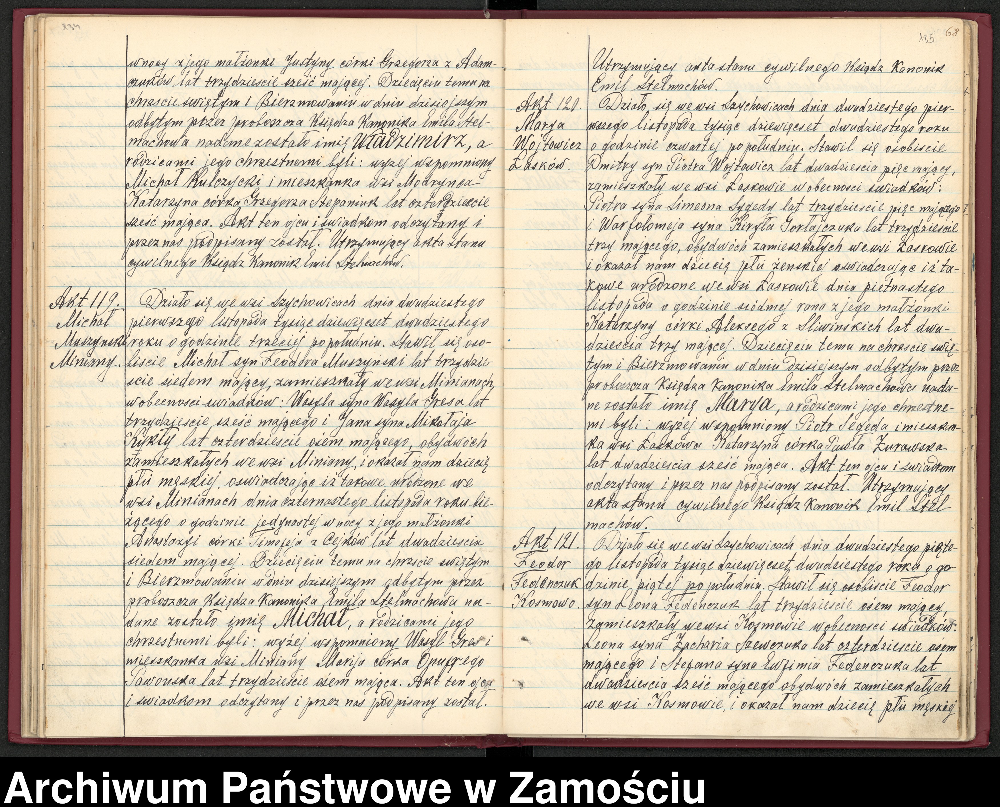 Skan z jednostki: Akta urodzeń