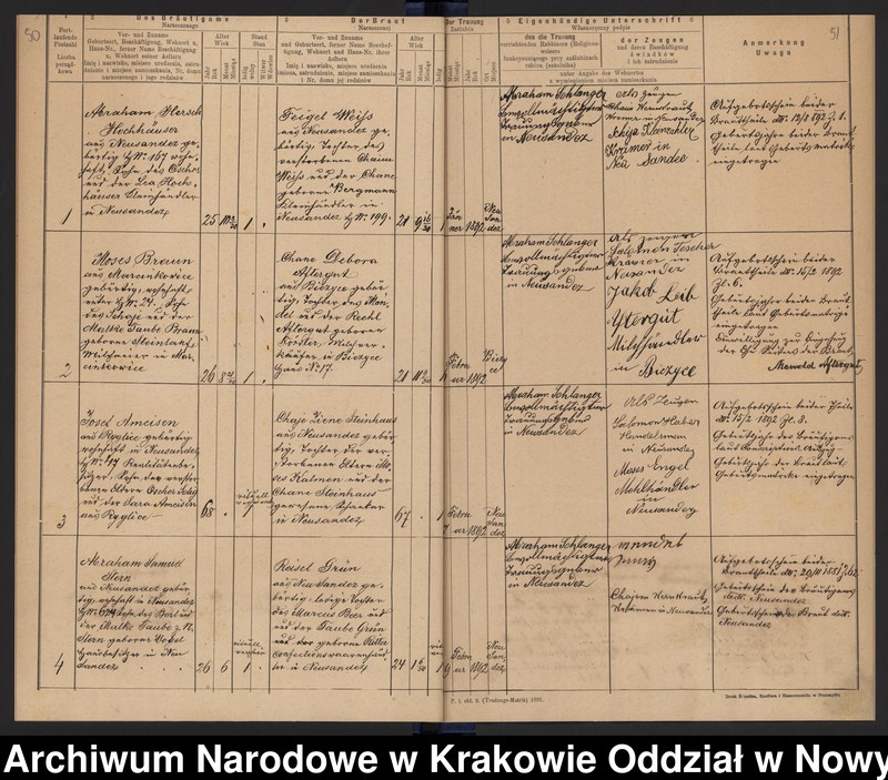 Obraz 19 z jednostki "Księga małżeństw"